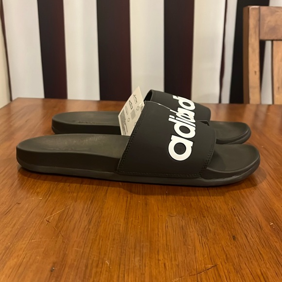 Adidas Adilette Comfort B42207 Slides Sandals Shoes new black white Mens Size 11 main image 9